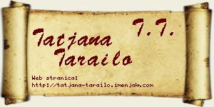 Tatjana Tarailo vizit kartica